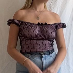 Y2K off the shoulder top